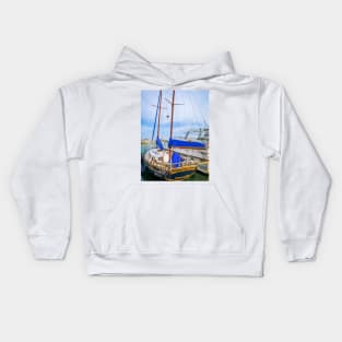 Boat Seaport Italy Summer Sail Sea Travel Italy Kids Hoodie